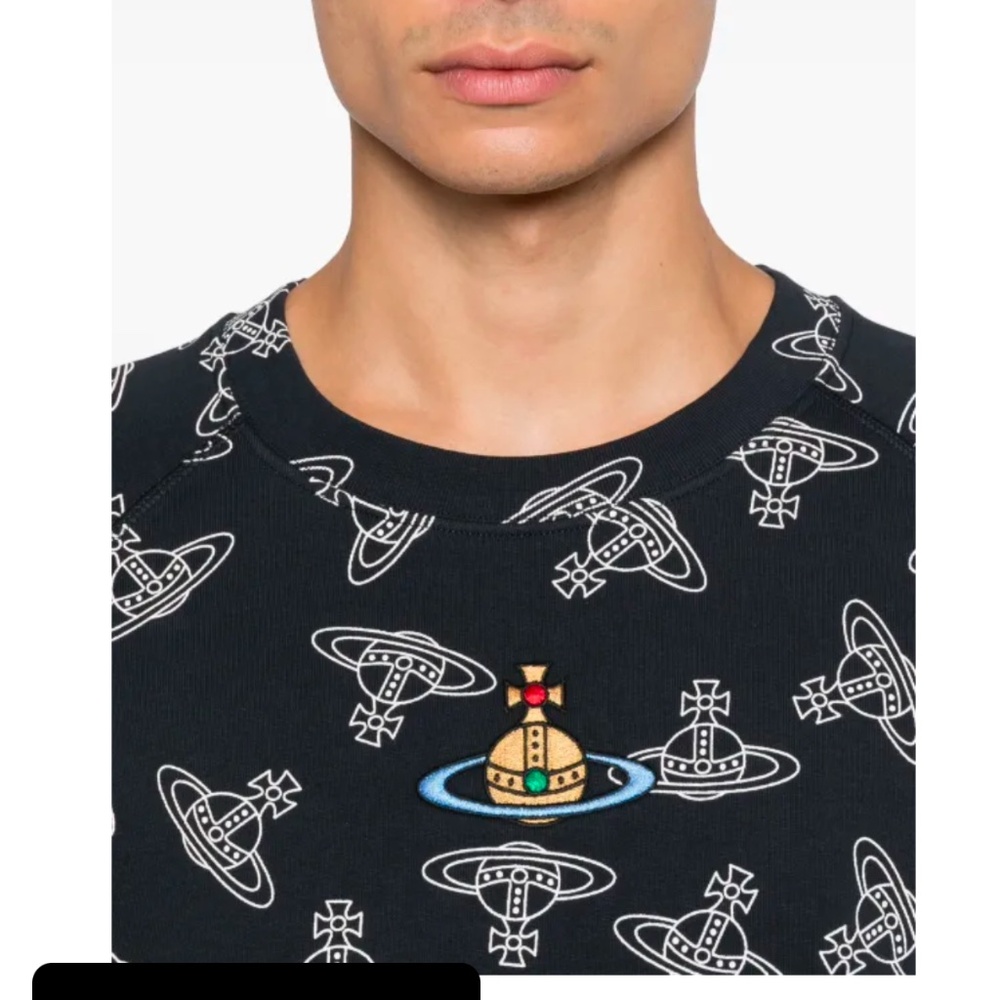 Vivienne Westwood Embroidered Orb Sweatshirt SZ M BNWT - Picture 2 of 16